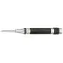 Starrett 18AA Automatic Center Punch with Hardened Steel Metal, Universal Tool for Machinists and Carpenters with Adjustable Knurled Cap to Control Blow Force, 4'' Length, 7/16'' Graduation Starrett 18AA Automatic Center Punch with Hardened Steel Metal, Universal Tool for Machinists and Carpenters with Adjustable Knurled Cap to Control Blow Force, 4'' Length, 7/16'' Graduation