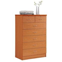 Hodedah HI70DR Cherry Chest of Drawers with Locks