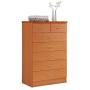 Hodedah HI70DR Cherry Chest of Drawers with Locks