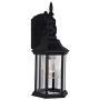 2961-BK Outdoor Wall Lantern, Black Cast Aluminum