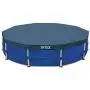 Intex 15ft x 48in Metal Frame Above Ground Swimming Pool Set & 15ft Pool Cover Intex 15ft x 48in Metal Frame Above Ground Swimming Pool Set & 15ft Pool Cover