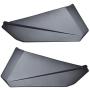 UTV Lower Door Panels for X3, SAUTVS Lower Half Door Inserts with Built-in Metal Frame for Can-Am Maverick X3 XRS XDS 2017-2021 Accessories (2 Doors, 715002903)