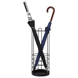 onSTAGE -Tall Umbrella Stand Holder-Large Black Iron Umbrella Rack for Home and Office Deco, Round Metal Umbrella Basket, Big Wire Entryway Storage for Canes Walking Sticks Umbrellas, Modern Simple