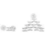 Paxcoo 36 Pcs Transparent Plastic Sewing Machine Bobbins with Case and Soft Measuring Tape for Brother Singer Babylock Janome