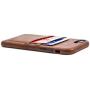 Dockem iPhone SE 2, iPhone 8/7 Wallet Case with Built-in Metal Plate for Magnetic Mounting & 2 Credit Card Holder Slots (M2, Brown, Exec Smooth Synthetic Leather)