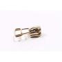 TAYARA 5 Pcs # 5 Zipper Slider Pull Fashion Metal Repair Universal Replacement Bulk Sewing Lobby Corset Clothes Bag Jackets Tents Luggage Sleeping for DIY Clothing Tailor (Gold Light)