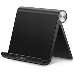 UGREEN Tablet Stand Holder Adjustable Compatible for iPad 10.2 2019 iPad Pro 11 Inch 2020 iPad 9.7 2018 iPad Mini 5 4 3 2 iPad Air Nintendo Switch iPhone 12 Pro Max 11 XS XR X 8 Plus 7 6 Black