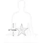 Bellaa 22052 Metal Stars Wall Decor 12 inch Set of 3 Celtic Patio Garden Outdoor Bellaa 22052 Metal Stars Wall Decor 12 inch Set of 3 Celtic Patio Garden Outdoor