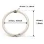 BIKICOCO 1-1/2 Metal O-Ring Buckle Connector Round Loops Non Welded for Bags Webbing Purse and Belt Straps, Silver, Pack of 6 BIKICOCO 1-1/2 Metal O-Ring Buckle Connector Round Loops Non Welded for Bags Webbing Purse and Belt Straps, Silver, Pack of 6