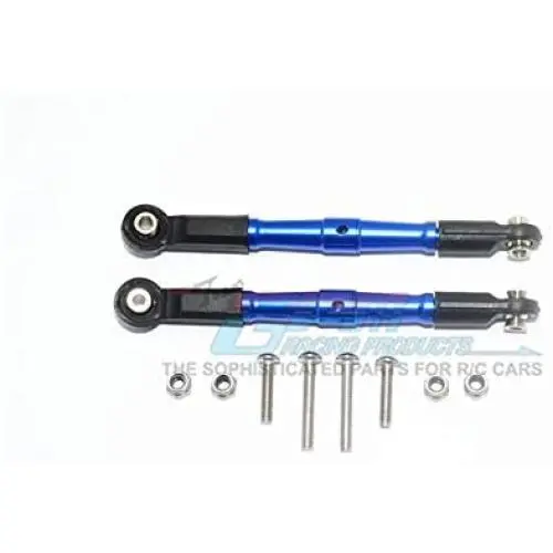 GPM Losi 1/10 Baja Rey 4WD Desert Truck (LOS03008) Upgrade Parts Aluminum Front Turnbuckle for Steering - 1Pr Set Blue