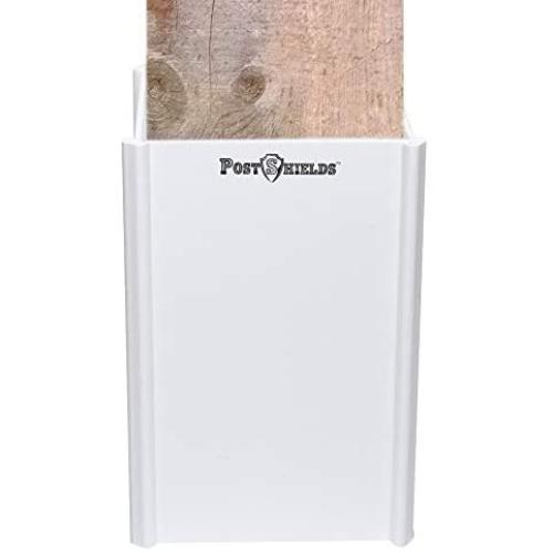 Post Shields Post Protector – This Protects Your Mailbox, Deck & Fence Posts from Damage by Lawn Maintenance Equipment – Fits Wood & Metal Posts – No Tools, Screws or Nails Needed Post Shields Post Protector – This Protects Your Mailbox, Deck & Fence Posts from Damage by Lawn Maintenance Equipment – Fits Wood & Metal Posts – No Tools, Screws or Nails Needed