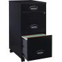 Lorell LLR17427 SOHO Mobile Cabinet, Black