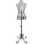 Adjustable- Mannequin Dress Form Female Black Steel Wire 32''22''32'' on Decorative Stand (0004 Black) Adjustable- Mannequin Dress Form Female Black Steel Wire 32''22''32'' on Decorative Stand (0004 Black)