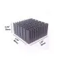 Easycargo 4pcs 40mm Heatsink Kit 40mmx40mmx20mm + 3M8810 Thermal Conductive Adhesive Tape, Cooler Aluminium Heat Sink for Cooling 3D Printers Stepper Motor TEC1-12706 Thermoelectric Peltier Cooler