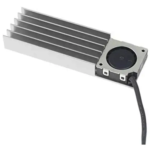 JMT M.2 2280 SSD Heatsinks with 20mm DC5V DC12V 3pin Fan Powerful Cooling Radiator for PCIE NVME SATA M.2 SSD Cooler (DC5V Fan,Silver) JMT M.2 2280 SSD Heatsinks with 20mm DC5V DC12V 3pin Fan Powerful Cooling Radiator for PCIE NVME SATA M.2 SSD Cooler (DC5V Fan,Silver)