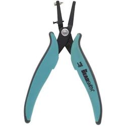 The Beadsmith 1.5mm Metal Hole Punch Pliers, with Gauge Guard to create clean holes, free of indents, ideal for 1.3mm rivets, cold connection, 22 gauge Sheet Metal or thinner, NOT INTENDED FOR THICKER METAL