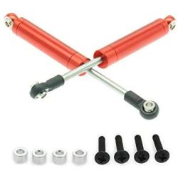 4-Pack Shock Absorber Damper Internal Spring 102mm for 1/10 Crawler Truck HSP HPI AXIAL Tamiya LOSI RC Car Metal Upgraded Parts(red)