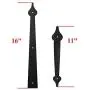 LWZH Metal Gate Door House Hinge Handle Set, Decorative Garage Door Carriage Accents Door Hardware Black 2 Handles 4 Hinges, Screws Included LWZH Metal Gate Door House Hinge Handle Set, Decorative Garage Door Carriage Accents Door Hardware Black 2 Handles 4 Hinges, Screws Included