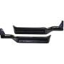 Interior Door Handle Set of 2 Compatible with FORD F-SERIES 1980-1996 Front Door Handle Right Side and Left Side Inside Metal Zinc Black (=Rear)