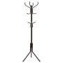 SONGMICS Metal Coat Rack 12 Hooks Display Hall Tree for Clothes Hats and Bags Brown URCR18Z