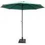 Giantex 30lbs Patio Market Umbrella Base, Heavy Duty Outdoor Stand, Cast Iron Umbrella Holder for Garden Beach, Classic Square Umbrella Standing Deck Porch