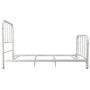 DHP Jenny Lind Metal Twin Bed Frame in White