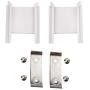 Replacement Headband Bezel + Metal Tab Clip Screw Set Repair Part Compatible with Beats by Dr.dre Solo HD Wireless Headphones (White)