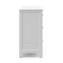 Storkcraft Moss 6 Drawer Universal Double Dresser (White) - Bedroom Furniture Storage, Modern Farmhouse Style, Sturdy and Durable Wood Construction, 6 Deep Spacious Drawers, Steel Hardware