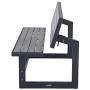 Lifetime 60253 Outdoor Convertible Bench, 55 Inch, Harbor Gray