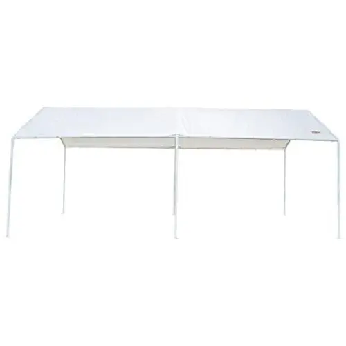 VINGLI 10 x 20 Heavy Duty Carport Car Canopy Elegant Simplicity Style Park, Anti UV Waterproof, Upgraded Steady Steel Panels and Parts,Versatile Garage Vehicle Shelter, White VINGLI 10 x 20 Heavy Duty Carport Car Canopy Elegant Simplicity Style Park, Anti UV Waterproof, Upgraded Steady Steel Panels and Parts,Versatile Garage Vehicle Shelter, White