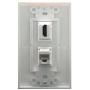 Yomyrayhu HDMI and Cat6 Ethernet RJ45 Wall Plate for HDTV
