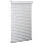 Lotus & Windoware 2'' Faux Wood Blind, 34.5'' W x 72'' H, White Wood Grain Textured Finish