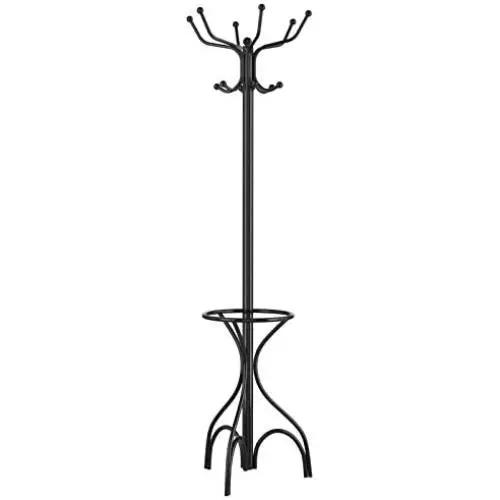 Tangkula Coat Rack Metal Frame Study Portable Free Standing Entryway Hat Coat Jacket Umbrella Holder Hanger with Base Coat Tree Stand (black 003) Tangkula Coat Rack Metal Frame Study Portable Free Standing Entryway Hat Coat Jacket Umbrella Holder Hanger with Base Coat Tree Stand (black 003)