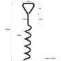 Eurmax Trampoline Stakes Heavy Duty Trampoline Parts Corkscrew Shape Steel Stakes Anchor Kit for Trampolines Eurmax Trampoline Stakes Heavy Duty Trampoline Parts Corkscrew Shape Steel Stakes Anchor Kit for Trampolines