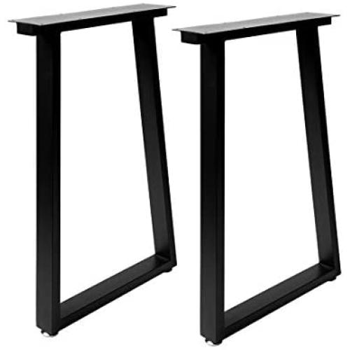 Metal Table Leg Desk Legs 28’’ Height 17.7’’ Wide Furniture Legs,Dining Table Legs,Metal Legs for Table Desk,Office Table Legs(Black)