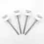 Baby Gate Parts Replacement 8MM Threaded Spindle Rod - Hardware Kit for Pet & Dog Safety Pressure Mounted Gates - Extra Long Wall Mounting Accessories Screws Adapter Bolts(4 Pack)