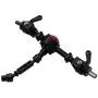 Facibom Metal Front Rear Bridge Axle Differential Gear for WPL B14 B24 B16 B36 C14 C24 C34 1/16 RC Car Upgrade Parts,Black
