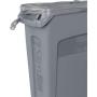 Rubbermaid Commercial Products Slim Jim Plastic Rectangular Recycling Bin With Venting Channels, 23 Gallon, Blue Recycling FG354007BLUE