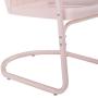 Crosley Tulip 2 Piece Chair Set Pastel Pink Gloss