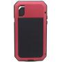 iPhone Xs Case,iPhone X Case,Marrkey 360 Full Body Protective Cover Heavy Duty Shockproof [Tough Armour] Aluminum Alloy Metal Case with Silicone Built-in Screen Protector for iPhone X/XS - Red