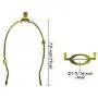 TooToo Star Lamp Shade Harp Holder and Light Base UNO Fitter Adapter Converter Finial Set, Detachable Parts (Brass, E27 Adapter, 8 inch) TooToo Star Lamp Shade Harp Holder and Light Base UNO Fitter Adapter Converter Finial Set, Detachable Parts (Brass, E27 Adapter, 8 inch)