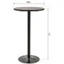 HOMCOM 42'' H Rustic Industrial Metal Elm Wood Top Bar Height Standing Pub Table HOMCOM 42'' H Rustic Industrial Metal Elm Wood Top Bar Height Standing Pub Table