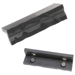 DEF 4'' Vise Jaws Pads with magnetic, Soft Vice Jaws Cover, Multi-Purpose Protector for Any Metal Bench Vice, Set of 2, inch, Black