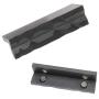 DEF 4'' Vise Jaws Pads with magnetic, Soft Vice Jaws Cover, Multi-Purpose Protector for Any Metal Bench Vice, Set of 2, inch, Black