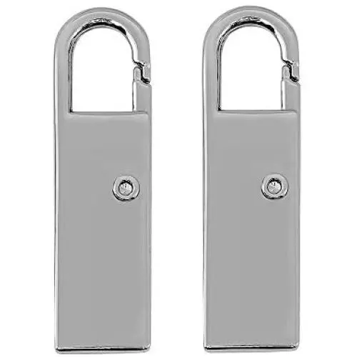 IParts Zipper Pull Tap Replacement for Suitcases Backpacks, Sliver Metal Zipper Handle Mend Fixer for Luggage Jacket, Set of 2 IParts Zipper Pull Tap Replacement for Suitcases Backpacks, Sliver Metal Zipper Handle Mend Fixer for Luggage Jacket, Set of 2