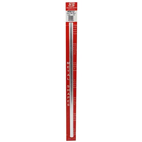 K&S Precision Metals 9812 Heavy Wall Aluminum Tube, 10mm O.D. X .76mm Wall Thickness X 300mm Long, 1 piece per pack, Made in the USA