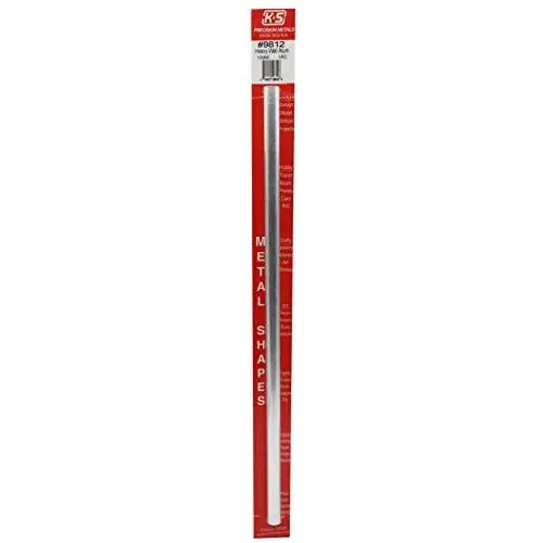 K&S Precision Metals 9812 Heavy Wall Aluminum Tube, 10mm O.D. X .76mm Wall Thickness X 300mm Long, 1 piece per pack, Made in the USA K&S Precision Metals 9812 Heavy Wall Aluminum Tube, 10mm O.D. X .76mm Wall Thickness X 300mm Long, 1 piece per pack, Made in the USA