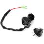 TUPARTS Ignition Key Switch set 2 Pin connector KAWASAKI BAYOU 300 KLF300 1988-2004 mini ATVs quad bike go kart parts electric atv ignition switch