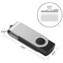 [Not 128GB ] Enfain 10 Pack Small Capacity 128 MB USB Flash Drive Bulk 128MB Thumb Drives in Black, with LED Indicator, 12 x Removable White Labels for Marking Contents Loaded