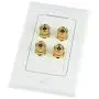 Mediabridge Speaker Wall Plate w/Binding Posts (2 Pair) - Limited TIME Offer: Free Low Voltage Metal Mounting Bracket (1-Gang) Binding Post 2-Piece Inset Wall Plate for 2 Speakers (Part# WP1-BPX2) Mediabridge Speaker Wall Plate w/Binding Posts (2 Pair) - Limited TIME Offer: Free Low Voltage Metal Mounting Bracket (1-Gang) Binding Post 2-Piece Inset Wall Plate for 2 Speakers (Part# WP1-BPX2)